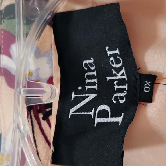 NWT Beautiful Nina Parker One Button Floral Print Fashion Blazer - Picture 3 of 7